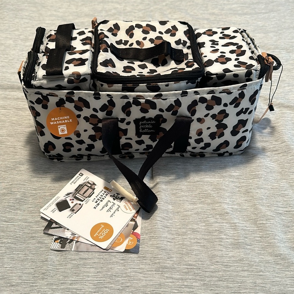 NWT Petunia Pickle Bottom Leopard InterMix System Deluxe
